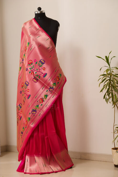 Semi-silk Paithani